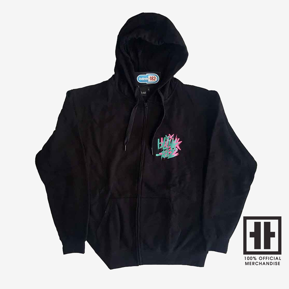 Blink 182: Double Six Arrow Smiley Zip Up Hoodie